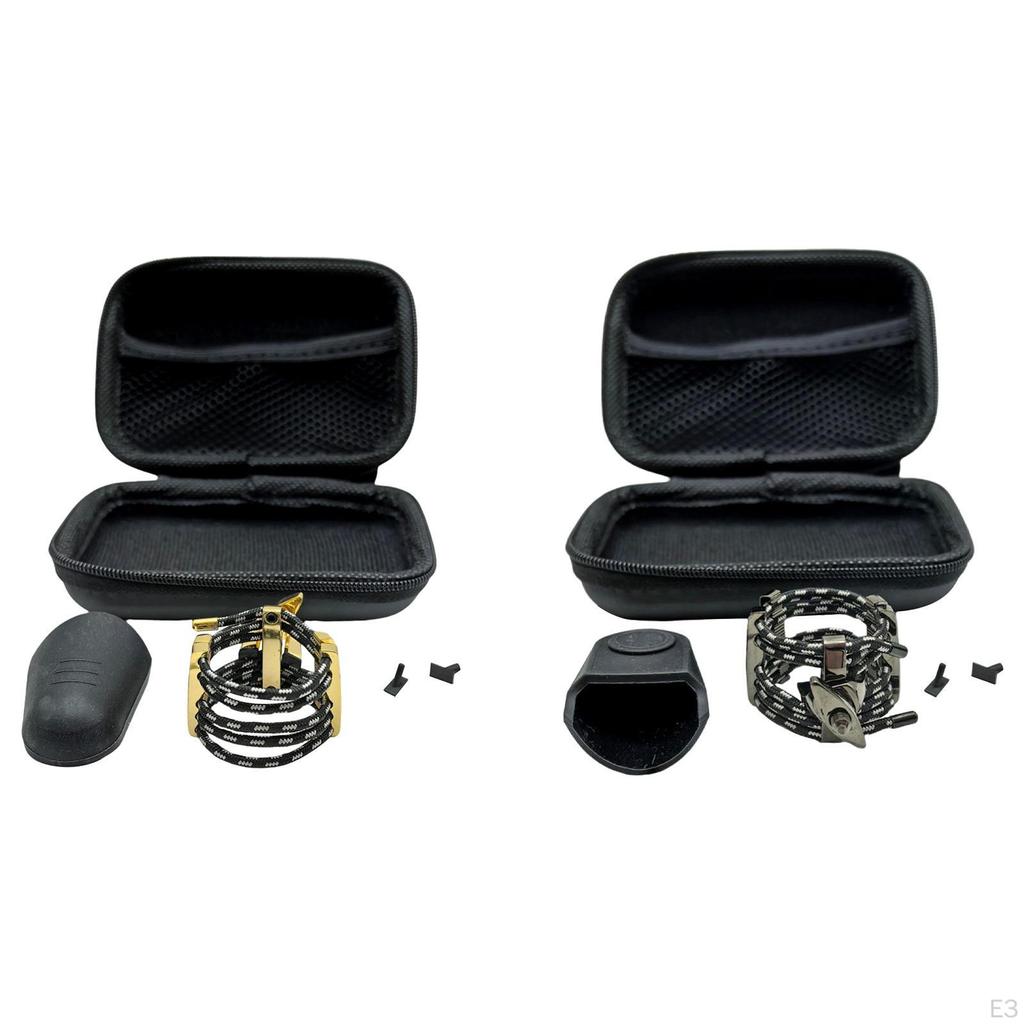 Compact Saxophone Ligature, Metal Mouthpiece Clamp Accessory D