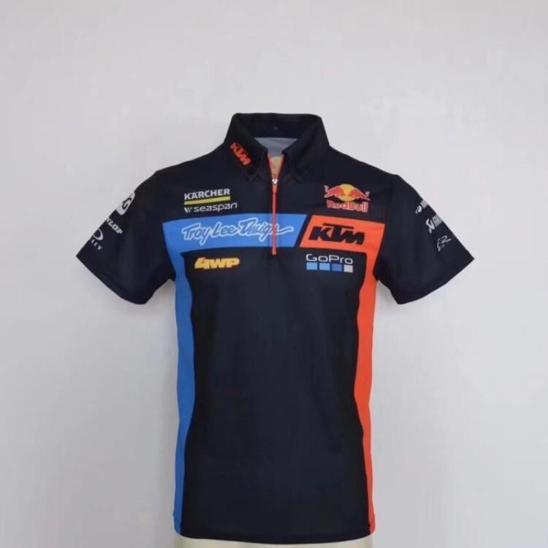 Mens Polo-Style Cycling Jersey Soft Breathable Quick-Dry Outdoor Sport Shirt Ride