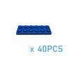 40pcs DIY Building Blocks Thin Figures Bricks 2x6 Dots 12Color Educational Creative Size Compatible With 3795 Toys for Children