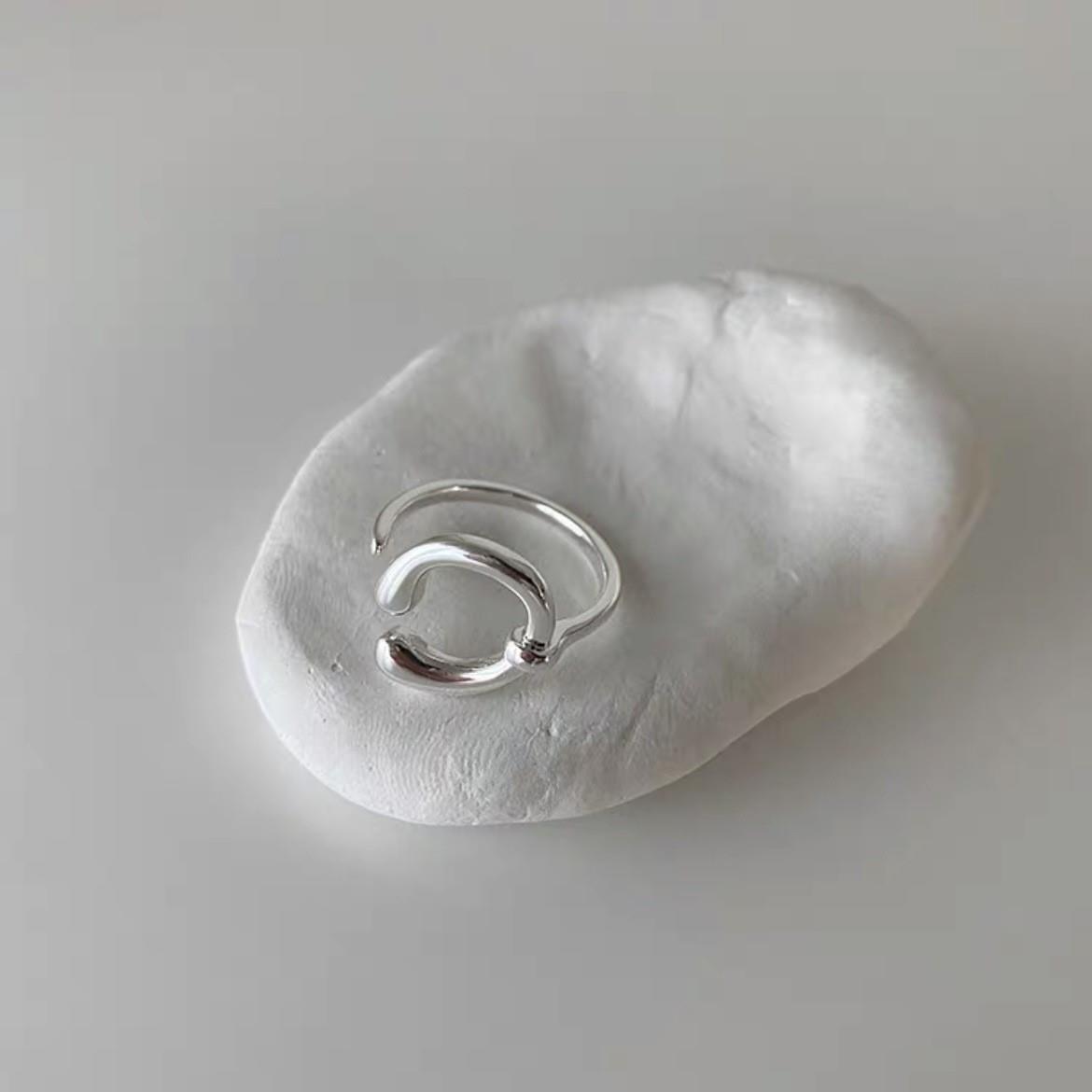 Медное Неправильное Металлическое Сердце Кольцо Простой Характер Изысканное Женское Сексуальное Украшение Подарок