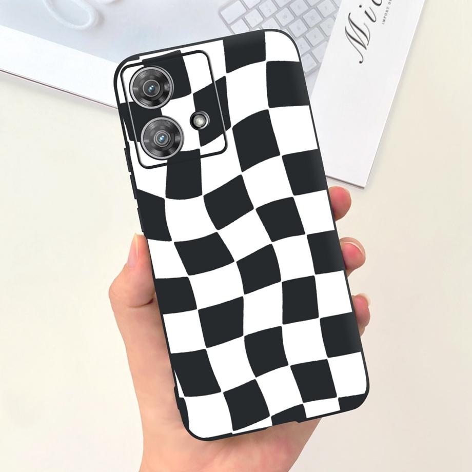 Etui do Motorola Moto Edge 40 Neo 5G Fajny Styl Miękki Silikon Guma Odporne na Uderzenia Pokrowiec na Telefon Wzór Kreskówkowy Fundas Edge40 Neo