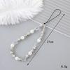 Korean Love Heart Beaded Phone Chain & Keychain Set for Women