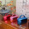 Fashion Trend Square Acrylic Bag Chain Bag Glossy Styling Hand Bag Crossbody Bag