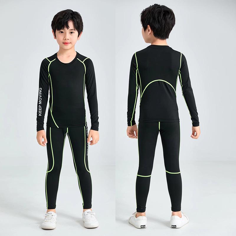 2024 Autumn Kids' Sports Compression Suit: Running & Training Activewear Set
