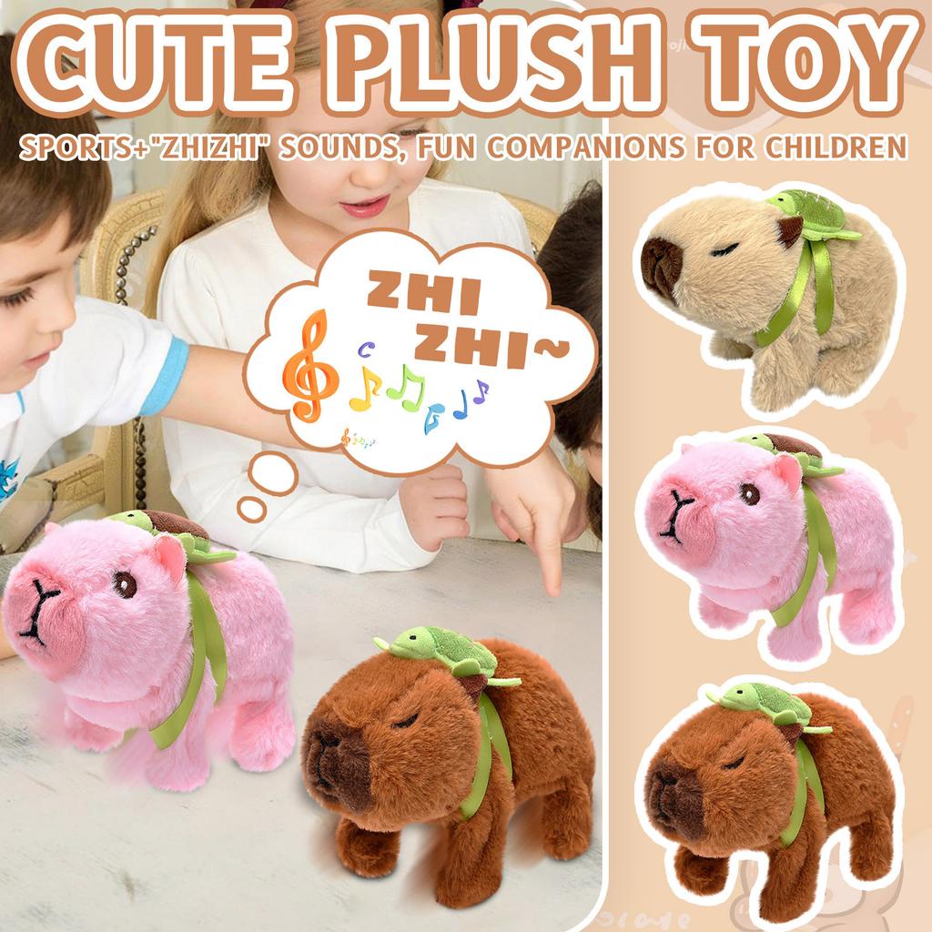 Boneca de Pelúcia Brinquedo Presente Desenho Animado Boneca de Pano Infantil Caminhando Ruído Animal de Estimação Eletrônico Boneca Pode Falar