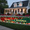 Christmas Banner Material Seasonal Decoration Festive Banner Winter Theme Event Decoration For Christmas Party Festive Home