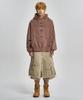 AJOBYAJO Washed Layered Cargo Skirt Shorts [Beige]
