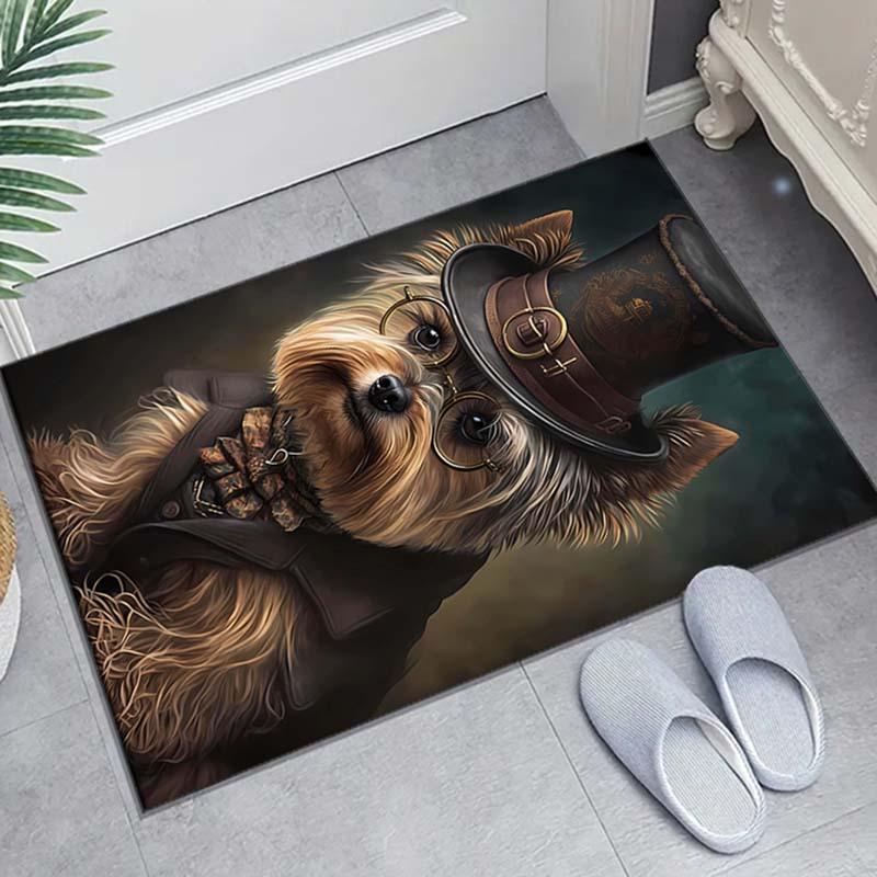 

Crystal Velvet Puppy Printed Area Rug - Non-Slip Plush Carpet for Bedroom & Living Room, Large Sizes up to 2.16m², 100% Polyester Home Decor 60cm x 90cm