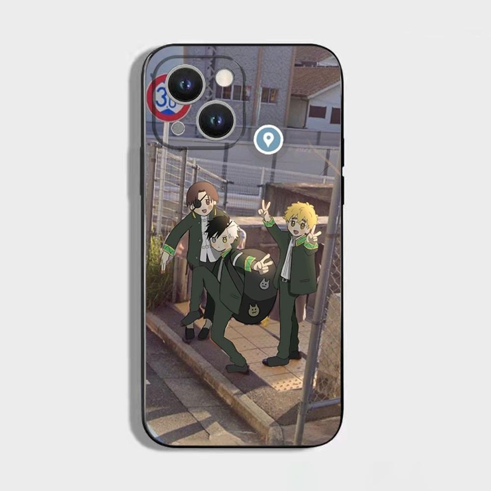 Anime Wind Breaker Sakura Phone Case For iPhone 16 15 Plus 14 13 Pro Max 12 Mini 11 X XS XR 7 8 8Plus Black Soft Phone Coque