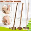 Wood Knock Massage Hammer Anti-Corrosion Wear-Resistant Durable for Back Waist Head and Leg Massage