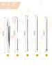 Restars Blackhead Hair Acne Antibacterial Stainless Steel Pore Care Blackhead Strawberry Nose Storage Case Set Remover, Tweezers, Remover, Kit,
