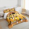 "Basketball Star Celebration 40K Points Design - Bedding set (1 duvet cover, 2 pillowcases, duvet not included) sofas"