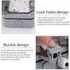 3/5/10M 13A IP66 Waterproof Double Socket Outdoor Weatherproof Sockets Outside Wall Electrical Switched Plug Sockets Box