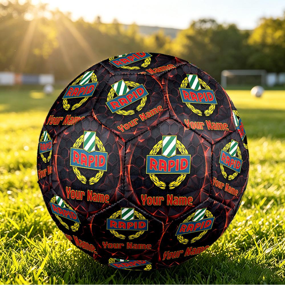 Personalized Size 5 Football Rapid Wien FC Pattern Outdoor Game Sports Ball Gift