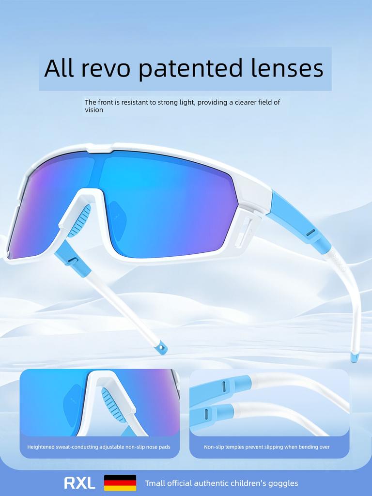 Children's Goggles, Cycling Sunglasses, Outdoor Mountaineering Sunglasses, Anti-Uv Windproof Goggles, Snow Mountain Cycling Sports