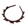 1 Piece Hair Accessories With Clip Ring Fashion Double-Band Hairband Flocked Non-Slip Braided Hair Decorative Hairpin Hairband