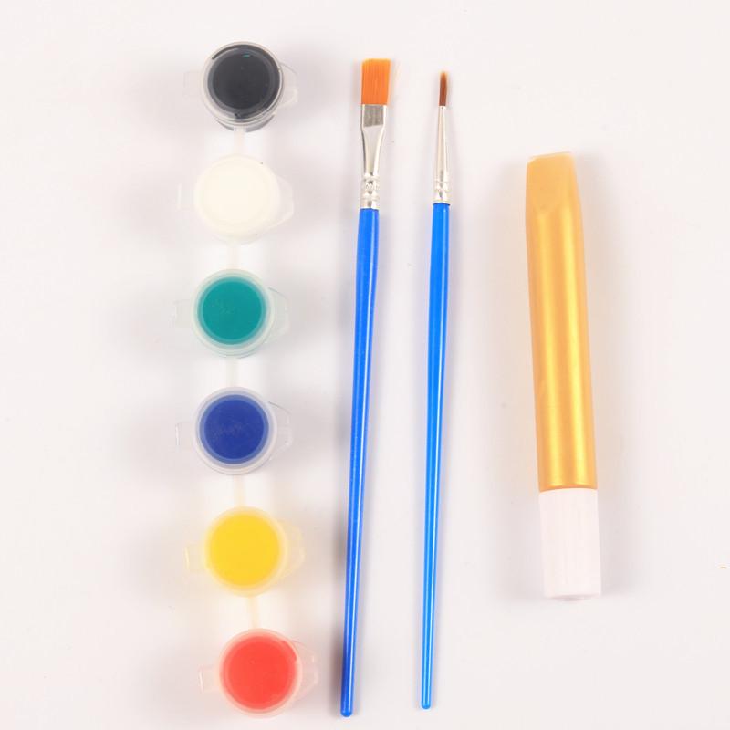 Cloisonné Wave Pattern DIY Acrylic Glass Painting Kit with Gold Outline Filigree Pen
