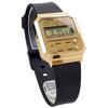 Casio Digital Watch A100WEFG-9A Men's Gold Black Urethane Band