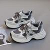 Дизайнерские кроссовки на толстой подошве, увеличивающие рост, универсальные кроссовки для папы, женские, весна 2025, новая ретро-сетчатая обувь, женская спортивная обувь