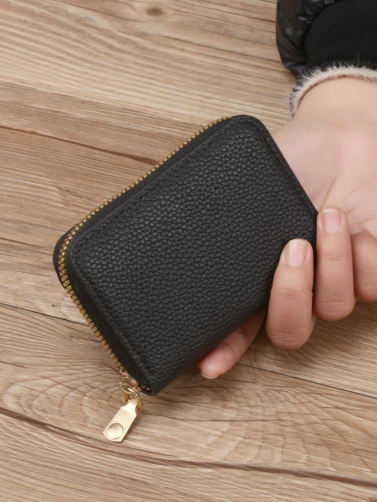 Stylish Large Capacity Multi-Card Slot Accordion Zipper Coin & Credit Card Holder for Advertising Promotion