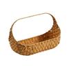 Woven Picnic Basket Organizer Flowers Fruit Serving Imitation Rattan Storage Basket with Handle for Garden Easter Eggs Pantry