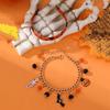 Halloween Beaded Bracelets Set  Pumpkin Skull Bracelets for Women Jewelry Gift