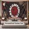 Custom Name Text Tapestry Red Hot Chili Peppers Personalized Polyester Wall Tapestry For Bedroom And Room