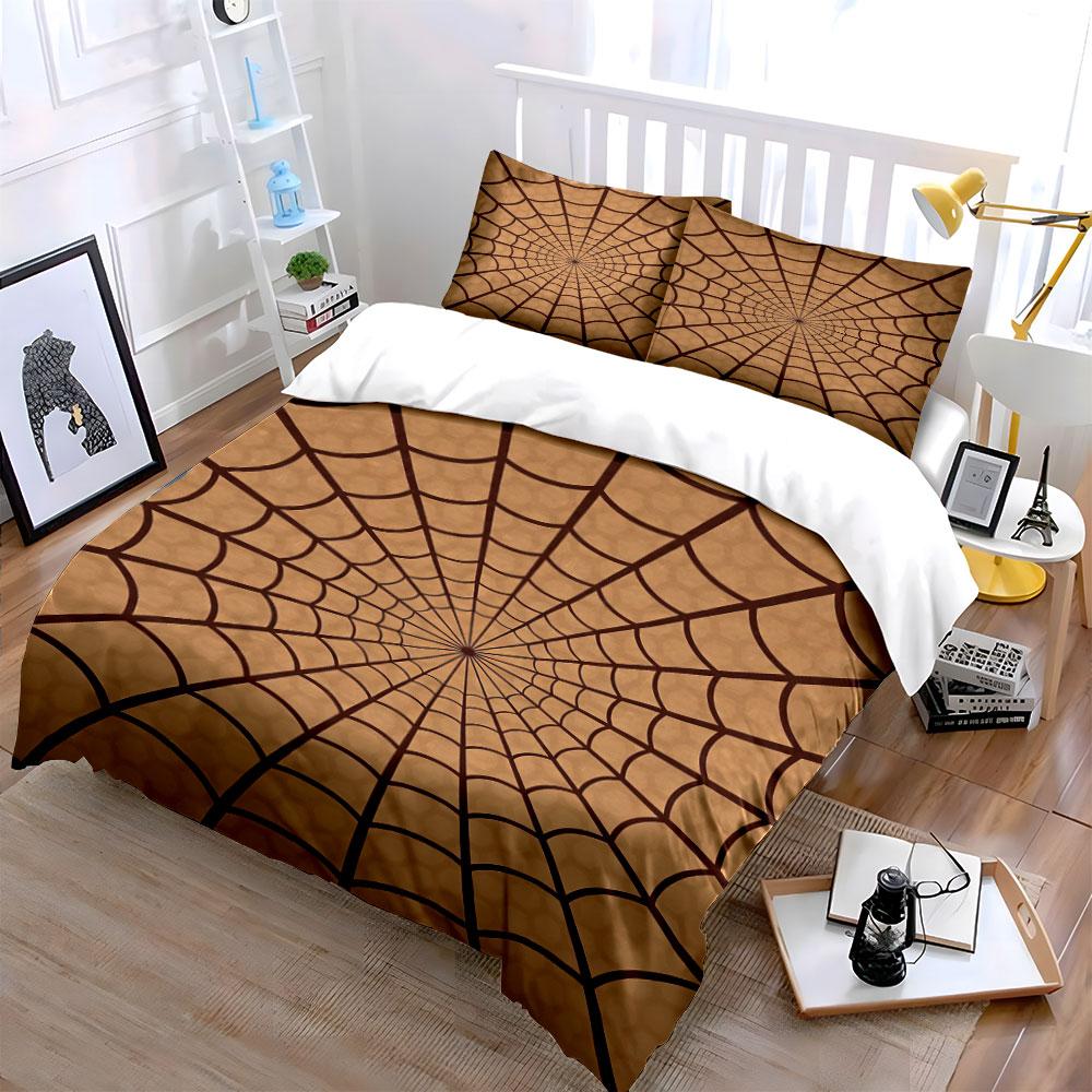 Spider web pattern design. Bedding sets Duvet cover sets Duvet covers Pillowcases(1 * Duvet Cover 2 * Pillowcases, without duvet insert)
