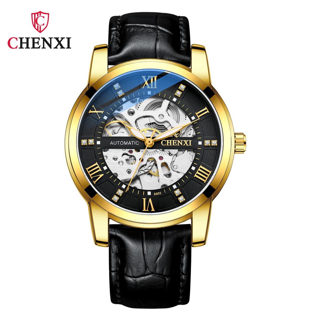 Chenxi Men'S Hollow Automatic Mechanical Watch Belt Batch Fashion Business Waterproof Mechanical Watch
