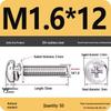 304 Stainless Steel Phillips Round Head Screw with Flat Washer M3/M4/M5/M6