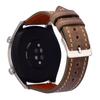 Applicable To Huawei Watch GT3 Leather Strap Men's Guochao Plain Leather Strap