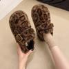 2025 Winter Women's Causal Cotton Shoes Warm Furry Hairy Fashionable Outdoor Women's Plush Shoes Women Flat Bottom Zapatos Mujer