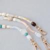 New Woman Bag Accessory Colorful Wood Resin Beads Handcrafted Wristband Acrylic Bag Chains Women Replacement Bag Handle Chain