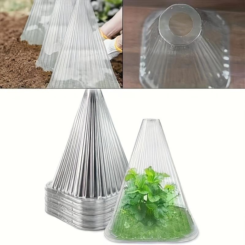 50pcs reusable plant covers - protect plants from birds, frost, etc., transparent, suitable for year-round plant protection