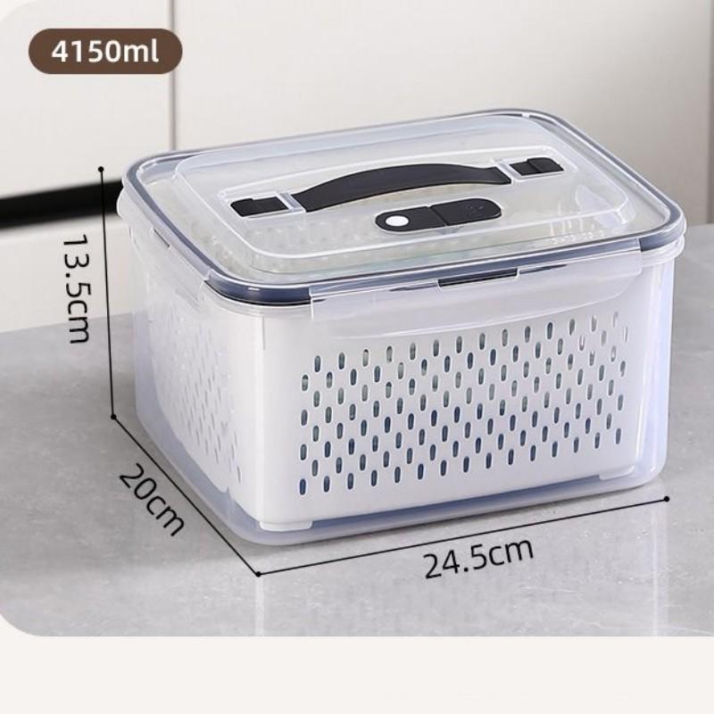 

Органайзер для холодильника, ящик для хранения свежих овощей, фруктов, сливная корзина, контейнеры для хранения, кладовая, кухонный органайзер