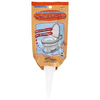 Sharp Chemical SHARPIE Toilet Gap Filler 100ml Clear Silicone Coating for Filling the Gap Between Toilet Bowl and MSP1-35 Peel-and-Stick