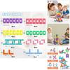 Giocattolo con Blocchi da Costruzione in Silicone per Bambini, Educativo, Fai da Te, Set Gioco Creativo per l'Apprendimento Precoce