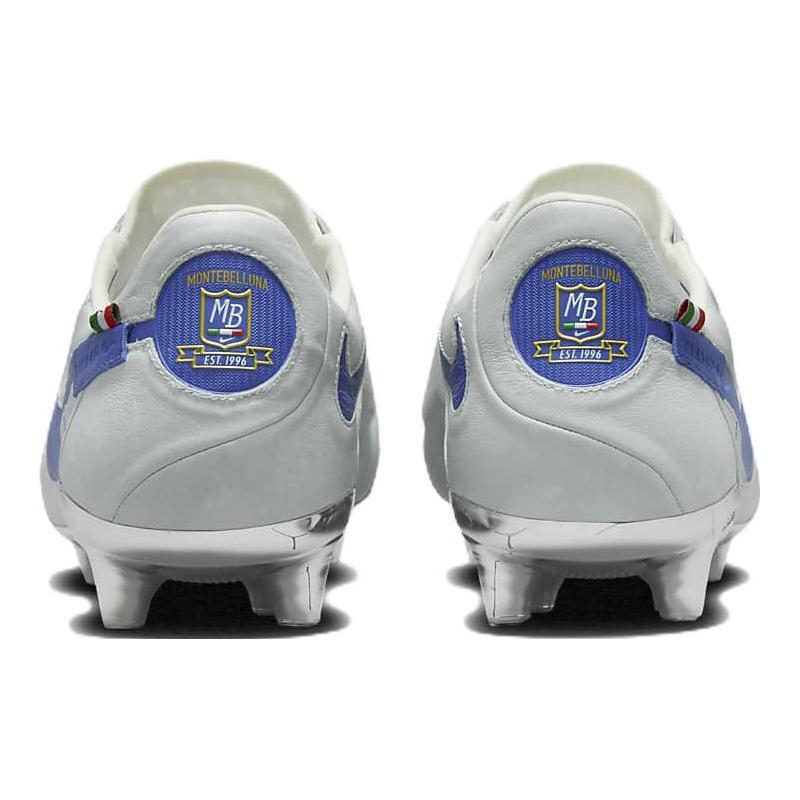Nike Tiempo Legend 9 Elite Mi Ag Montebelluna Leather White Game Royal  DV7901-140