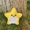 Handmade Crochet Animal Dolls: Brown Bear, Pug, White Dove & Hedgehog Ornaments