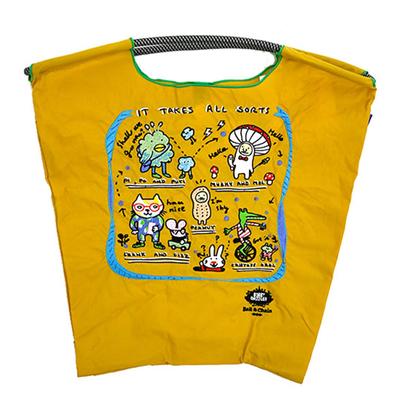 Ball Chain Genuine IT TAKES ALL SORTS M Size BOBBY Dazzler Collaboration Work Eco Bag Tote Bag Embroidery 322005 & B. DAZZLER/Bobby (YELLOW, M)
