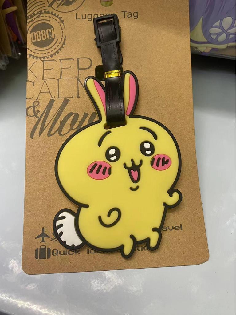 Chiikawa Cute Bear & Hachi Usagi Luggage Tag PVC Pendant