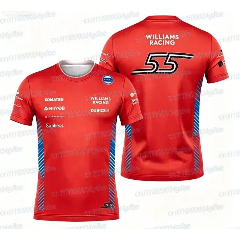 2026 Team T-shirt Carlos Formule 2025 T-shirt Fanshirt 3D Geprint T-shirt Gezinsmatching