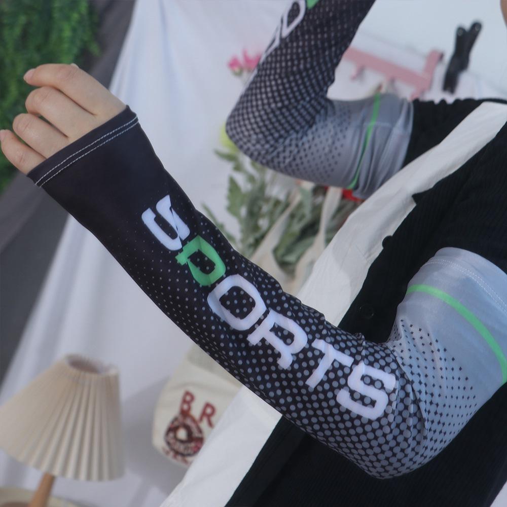 Men Women Cycling Arm Sleeves Sunscreen Headscarf Sports Cooling Sleeves UV Protection Ice Sleeves