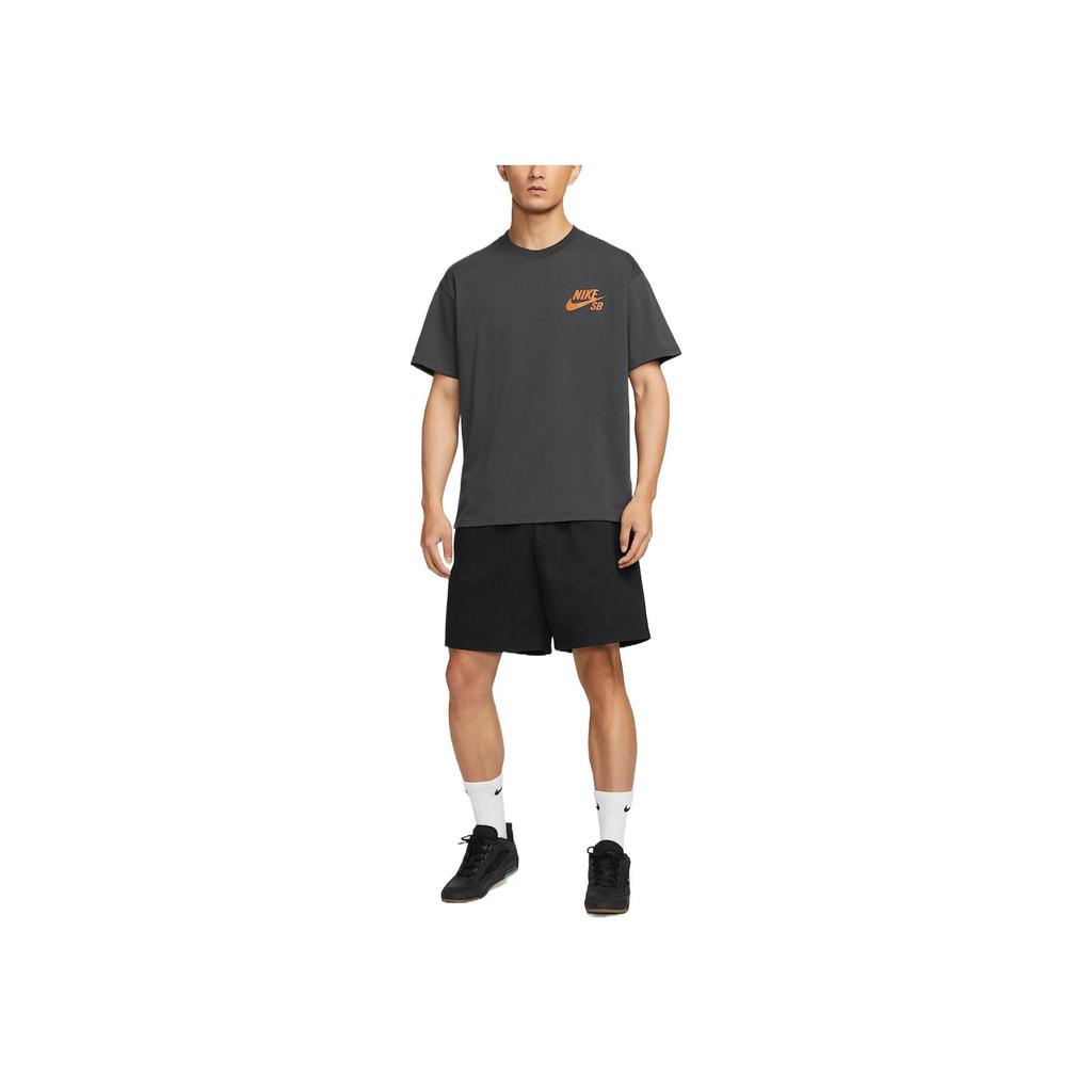 Nike SB Breathable Soft Comfortable Fashionable Versatile Short Sleeve T-Shirt Men Tops Dark-Smoke-Gray DC7818-070