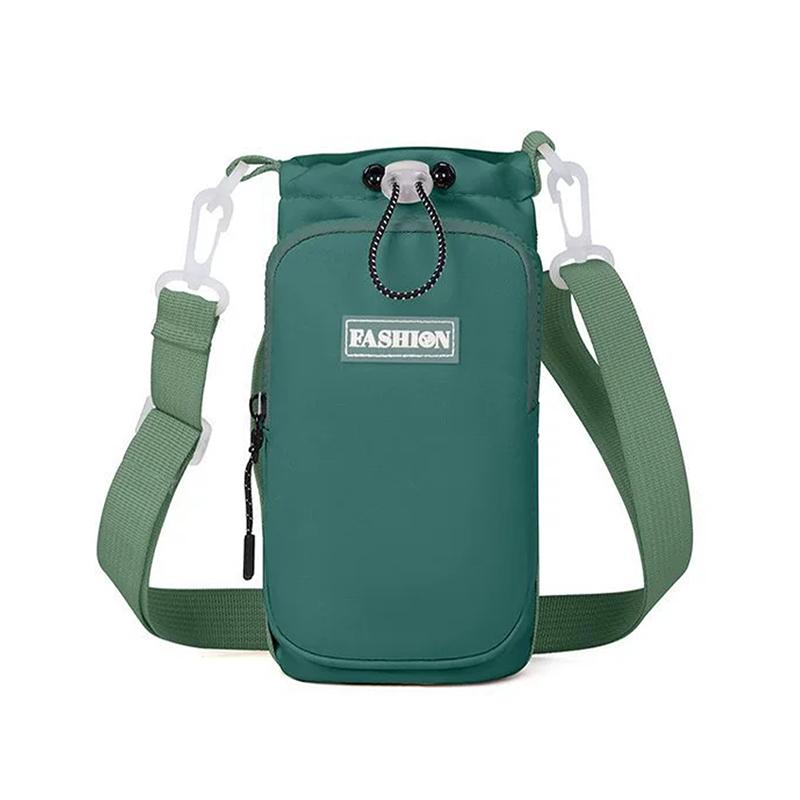 Water Bottle Crossbody Bag With Adjustable Shoulder Strap, Portable Water Bottle Cooler Sleeve, And Insulated Protective Sleeve
