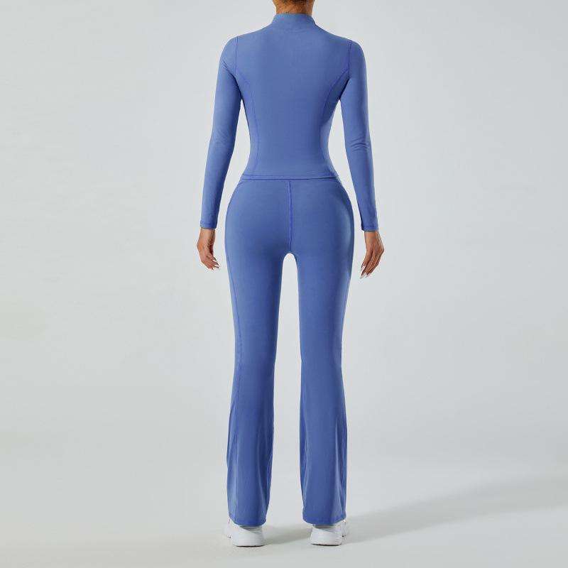 RYGZ Soft Skin-Feel Yoga Jacket & High-Waisted Hip-Lifting Pants Set