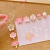 20/30Pcs 3D Sakura Pushpins DIY Pink Flower Push Pins Portable Decorative Studs  Stationery