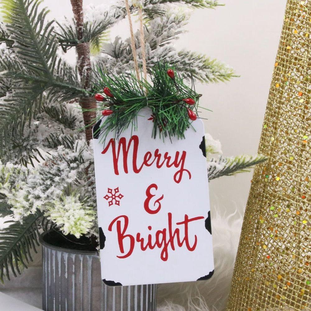 Creative Christmas Welcome Card DIY Christmas Sign Plaque New Christmas Pendant  Merry Christmas