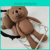 Children Handmade Knit Bear Soft Plush Animal Toy Playroom Decor Gift Birthday