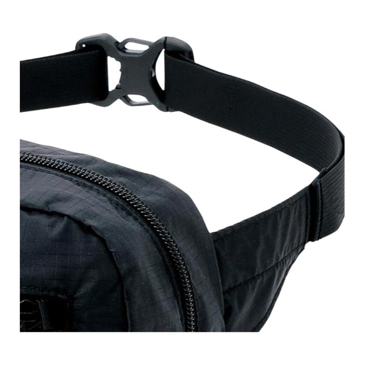 MONTBELL 2.5L Solid Nylon Polyurethane Belt Bag Medium Unisex Couple Black
